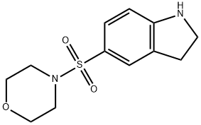 5-(吗啉-4-磺酰基)-2,3-二氢-1H-吲哚 结构式