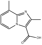 2,8-二甲基咪唑〔1,2-A〕吡啶-3-羧酸 结构式