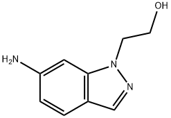 2-(6-氨基-1H-吲唑-1-基)乙醇 结构式