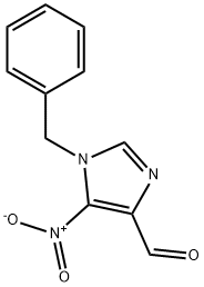 1-苄基-5-硝基-1H-咪唑-4-甲醛 结构式