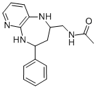 2-Acetaminomethylene-4-phenyl-1H-tetrahydro-6-azabenzo-1,5-diazepine 结构式