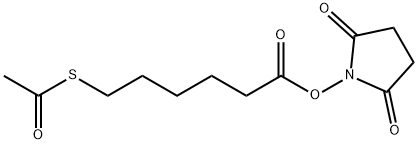 N-Succinimidyl-S-acetylthiohexanoate 结构式