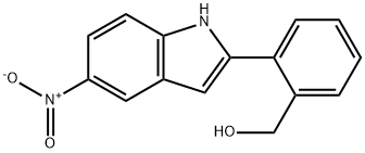 (2-(5-NITRO-1H-INDOL-2-YL)PHENYL)METHANOL 结构式