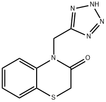4-(1H-四唑-5-炔甲基)-4H-苯并1,4噻嗪-3-酮 结构式