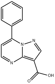 7-苯基-吡唑并[1,5-A]嘧啶-3-羧酸 结构式