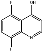 5,8-二氟-4-羟基喹啉 结构式