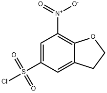 2,3-Dihydro-7-nitrobenzo[b]furan-5-sulphonyl chloride 结构式