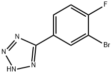 5-(3-溴-4-氟苯基)-2H-四唑 结构式