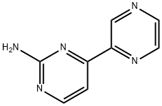 4-(2-吡嗪)-2-氨基嘧啶 结构式