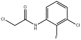 2-氯-N-(3-氯-2-氟-苯基)乙酰胺 结构式