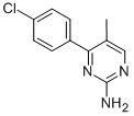 4-(4-CHLOROPHENYL)-5-METHYLPYRIMIDIN-2-AMINE 结构式