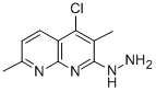 1-(5-chloro-2,6-dimethyl-1,8-naphthyridin-7-yl)hydrazine 结构式