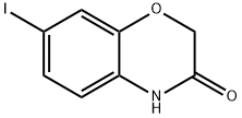 7-碘-2H-苯并[B][1,4]噁嗪-3(4H)-酮 结构式