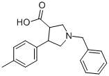 1-BENZYL-4-(4-METHYL-PHENYL)-PYRROLIDINE-3-CARBOXYLIC ACID 结构式