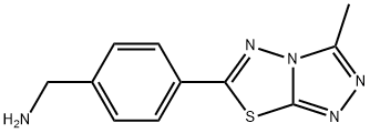 1-[4-(3-METHYL[1,2,4]TRIAZOLO[3,4-B][1,3,4]THIADIAZOL-6-YL)PHENYL]METHANAMINE 结构式