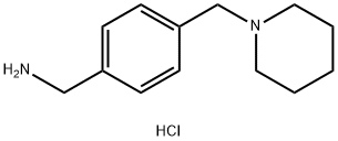 4-(1-哌啶甲基)苯甲胺二盐酸盐 结构式