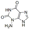 1H-Purine-2,6-dione,  3-amino-3,9-dihydro- 结构式