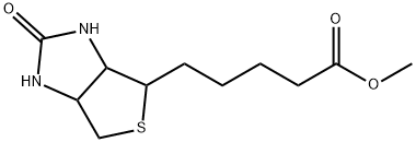 5-(2-氧代六氢-1H-噻吩并[3,4-D]咪唑-4-基)戊酸甲酯 结构式
