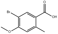5-溴-4-甲氧基-2-甲基苯甲酸 结构式