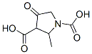1,3-Pyrrolidinedicarboxylic  acid,  2-methyl-4-oxo- 结构式