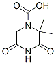 1-Piperazinecarboxylic  acid,  2,2-dimethyl-3,5-dioxo- 结构式