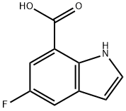 5-fluoro-1H-indole-7-carboxylic acid 结构式