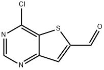 4-氯噻吩并[3,2-D]嘧啶-6-甲醛 结构式