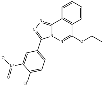 1,2,4-Triazolo(3,4-a)phthalazine, 3-(4-chloro-3-nitrophenyl)-6-ethoxy- 结构式