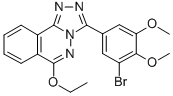 1,2,4-Triazolo(3,4-a)phthalazine, 3-((3-bromo-4,5-dimethoxy)phenyl)-6- ethoxy- 结构式