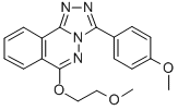 1,2,4-Triazolo(3,4-a)phthalazine, 6-(2-methoxyethoxy)-3-(4-methoxyphen yl)- 结构式
