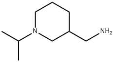 (1-异丙基-3-哌啶基)甲胺 结构式