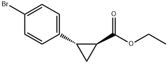 (1S,2S)-2-(4-溴苯基)环丙烷甲酸乙酯 结构式