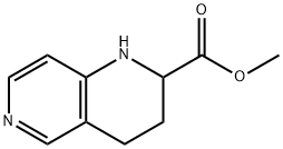 1,6-萘啶-2-羧酸,1,2,3,4-四氢-,甲酯 结构式