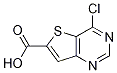 4-氯噻吩并[3,2-D]嘧啶-6-羧酸 结构式