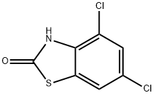 4,6-二氯-2(3H)苯并噻唑酮 结构式