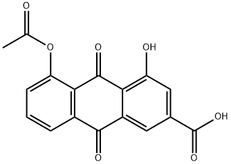 双醋瑞因杂质D 结构式