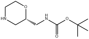 (S)-2-(BOC-氨甲基)吗啉 结构式