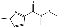 N -甲氧基- N,1-二甲基-1H -吡唑- 3 -甲酰胺 结构式