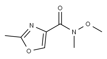 N-甲氧基-N,2-二甲基-恶唑-4-甲酰胺 结构式