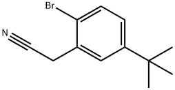 2-溴-5-三氟甲基苯乙腈 结构式