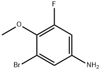 3-溴-5-氟-4-甲氧基苯胺 结构式