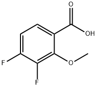 3,4-二氟-2-甲氧基苯甲酸 结构式
