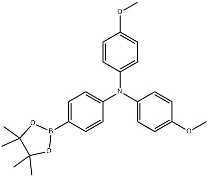 4-硼酸酯-4',4'-二甲氧基三苯胺 结构式