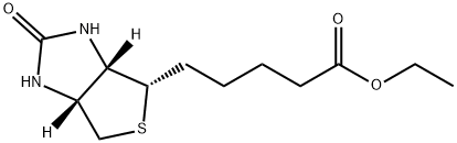 ethyl [3aS-(3aalpha,4beta,6aalpha)]-hexahydro-2-oxo-1H-thieno[3,4-d]imidazole-4-valerate 结构式