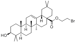 齐墩果酸溴乙酯 结构式