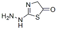 5(4H)-Thiazolone,  2-hydrazinyl- 结构式