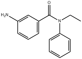 3-氨基-N-乙基-N-苯基苯甲酰胺 结构式
