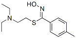 S-(2-(diethylamino)ethyl) 4-methylbenzothiohydroximate 结构式