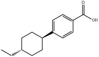 反式-4-乙基环己基苯甲酸 结构式