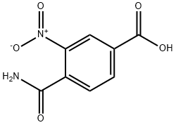 4-氨基甲酰基-3-硝基苯甲酸 结构式